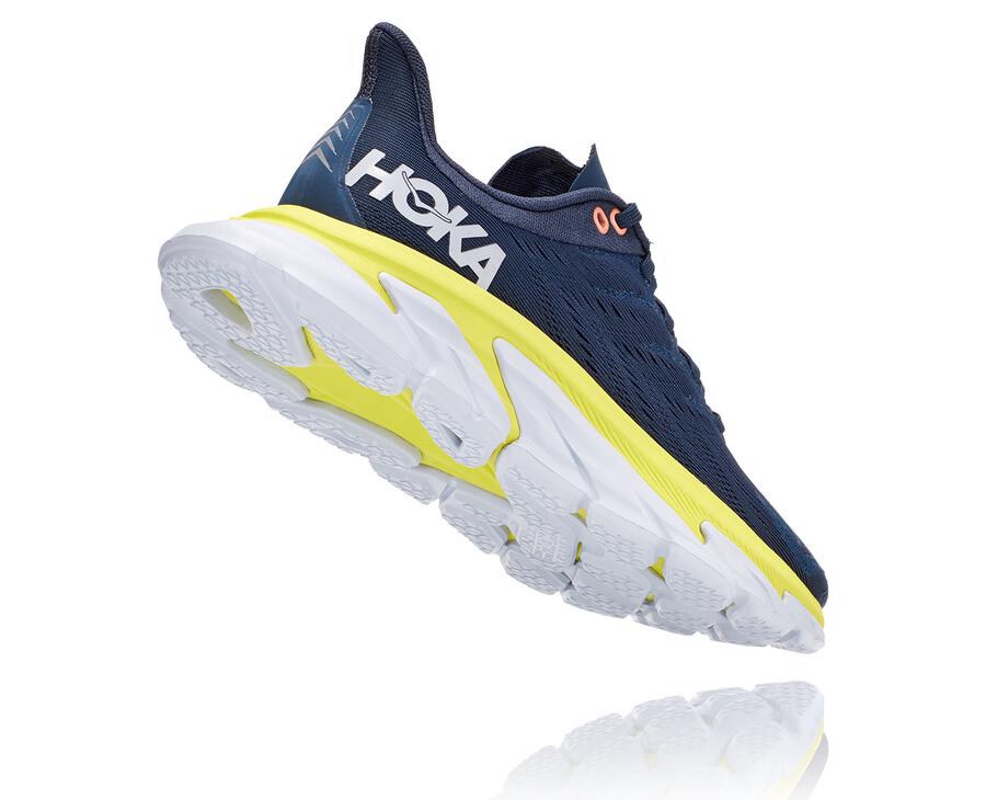 Running Shoes Womens - Hoka One One Clifton Edge - Navy - ECSBOMZ-29